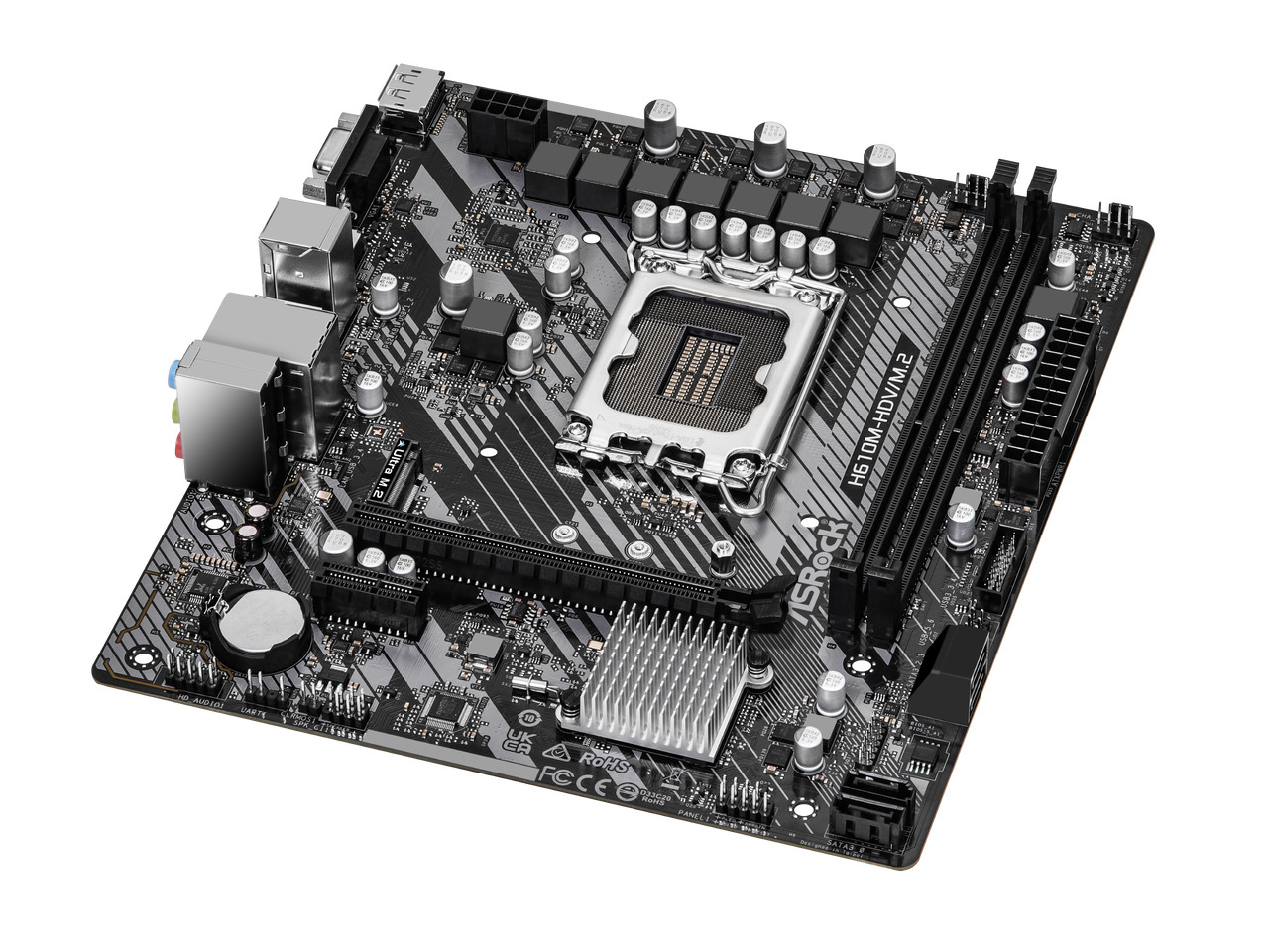 ASRock Intel H610 LGA 1700 Micro ATX DDR4 Motherboard