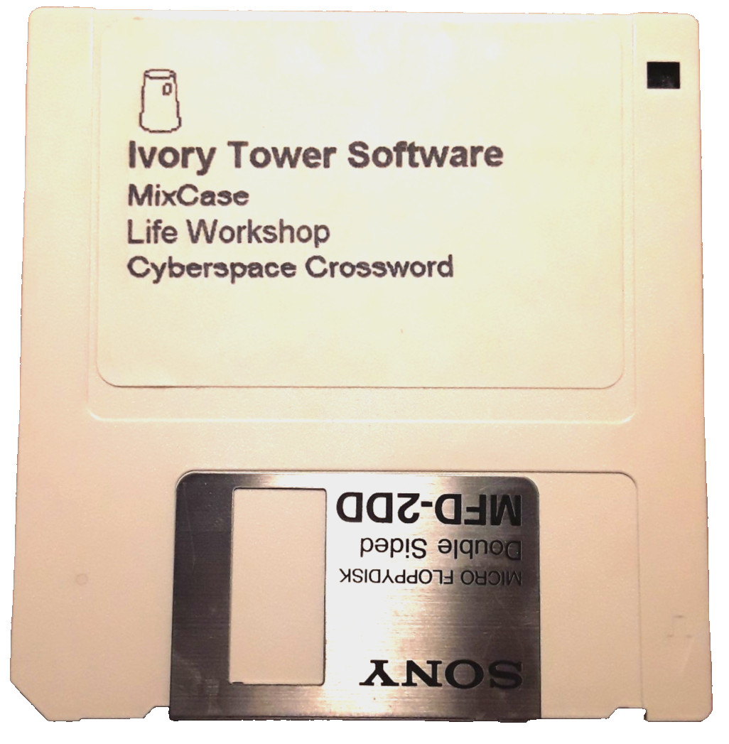 1992 Ivory Tower Software 3.5” Floppy Disk & Programs