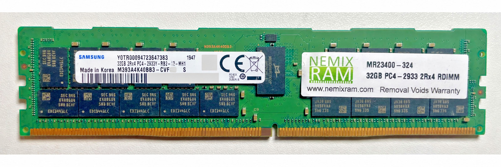 Samsung 32GB DDR4-2933MHz 2Rx4 ECC RDIMM Server RAM M393A4K40BB3-CVF