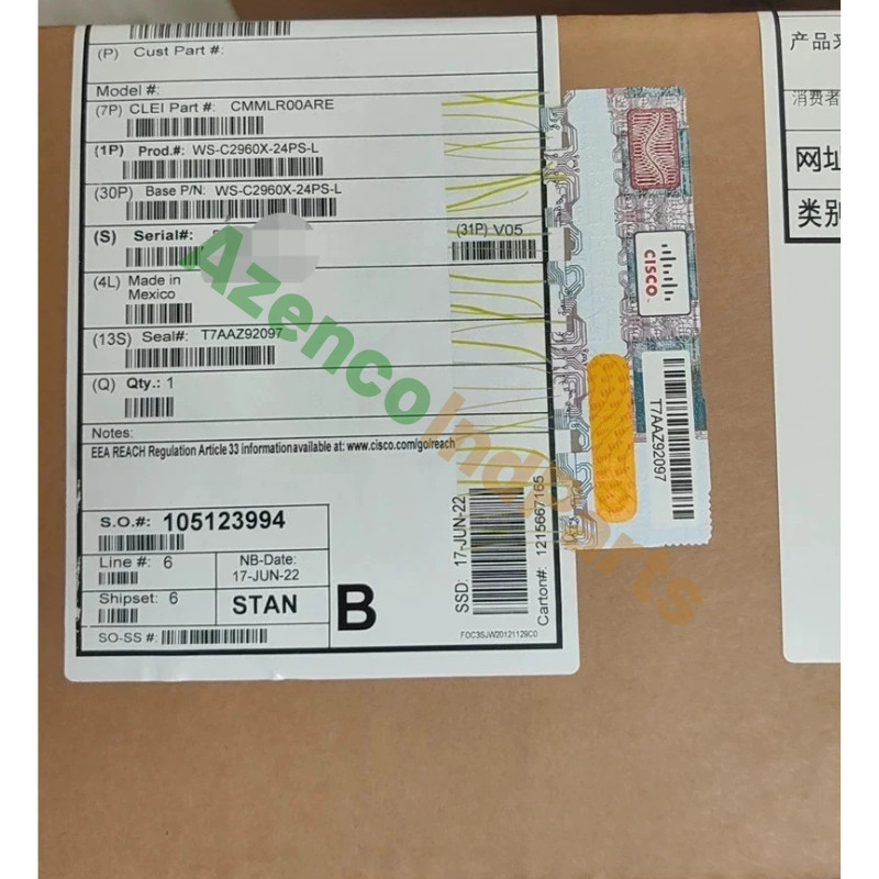 NEW Cisco Catalyst 2960-X Series Ethernet Switch WS-C2960-X-24PS-L FREE Delivery