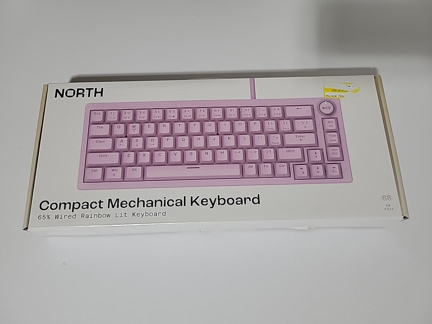 *NEW* North Base Compact Mechanical Keyboard - Rainbow Lit Pink