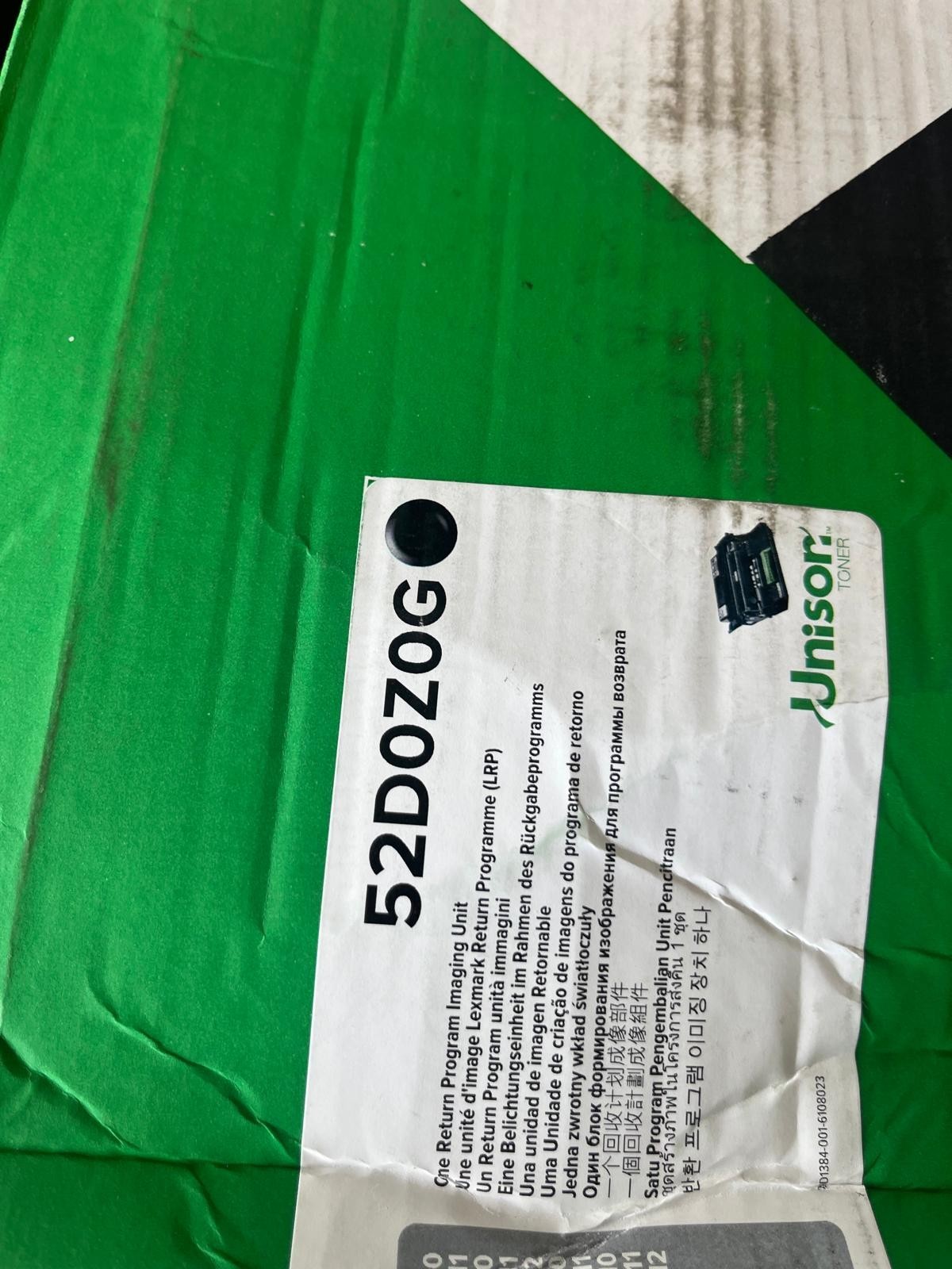 Lexmark 52D0Z0G Return Program Imaging Unit Black Pristine Box