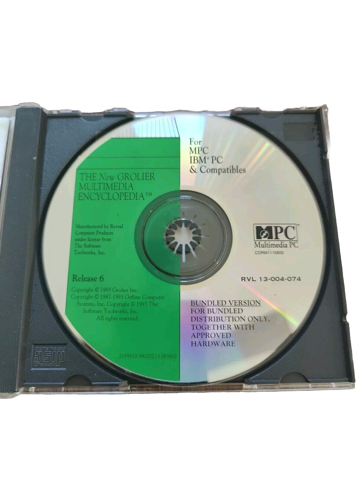 The New Grolier Multimedia Encyclopedia Software 1993 
