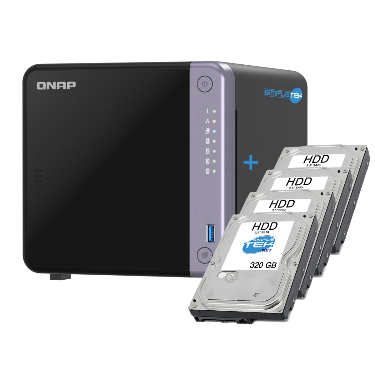 QNAP TS-432X Professional NAS 4-Slot 10GbE SFP+ 4GB RAM, 4x HDD 320GB