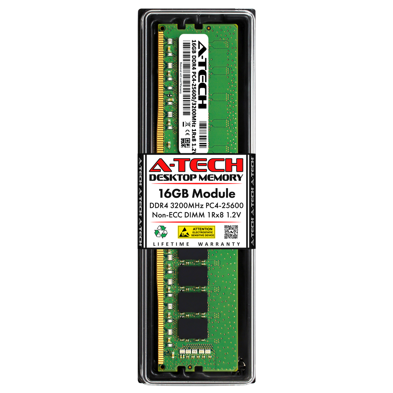 16GB DDR4 PC4-25600 DIMM (Replacement for Micron MTA8ATF2G64AZ-3G2B1) Memory RAM