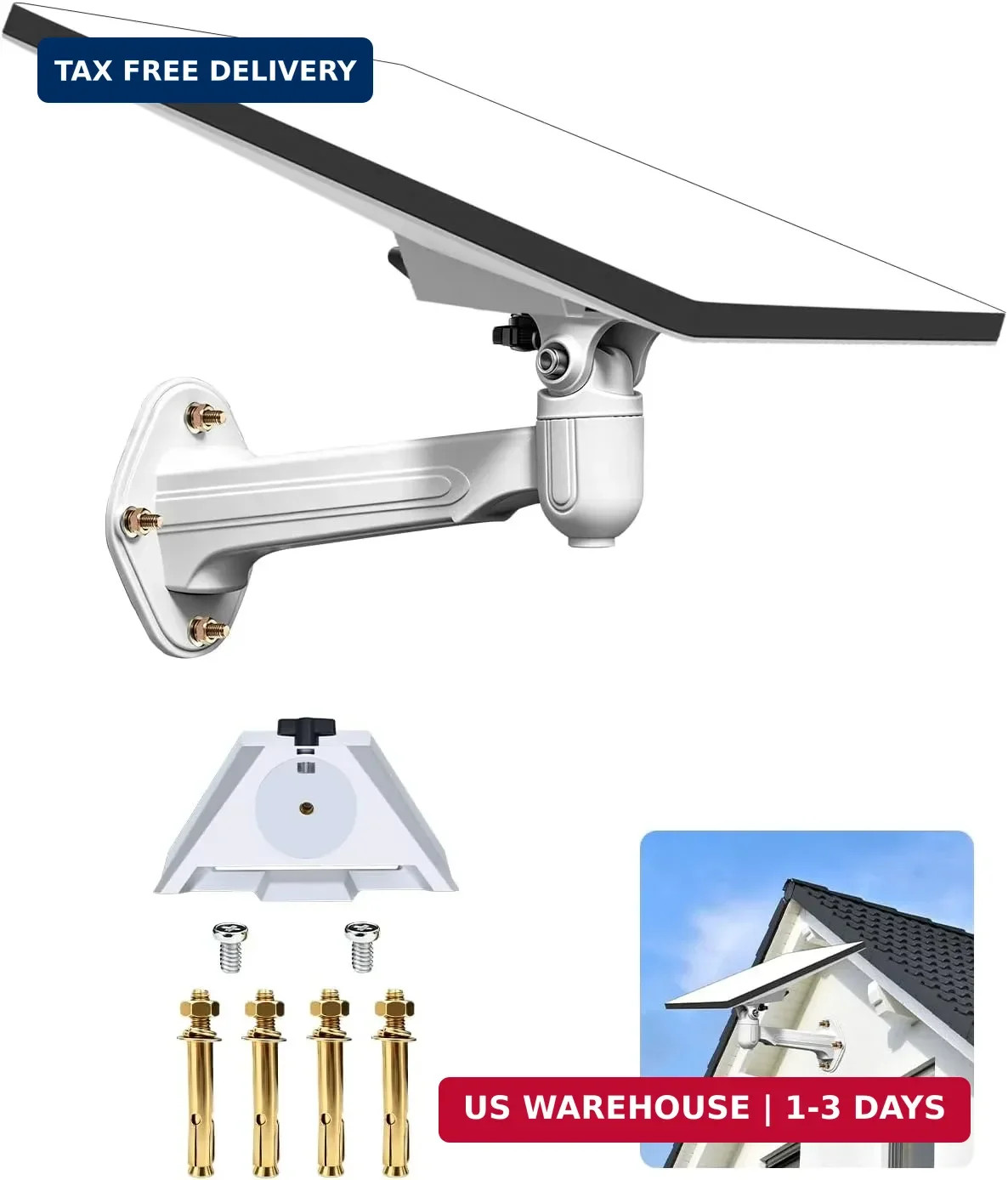 Starlink Mini Wall Mount, 360° Adjustable Bracket, Weatherproof | Heavy-Duty Alu
