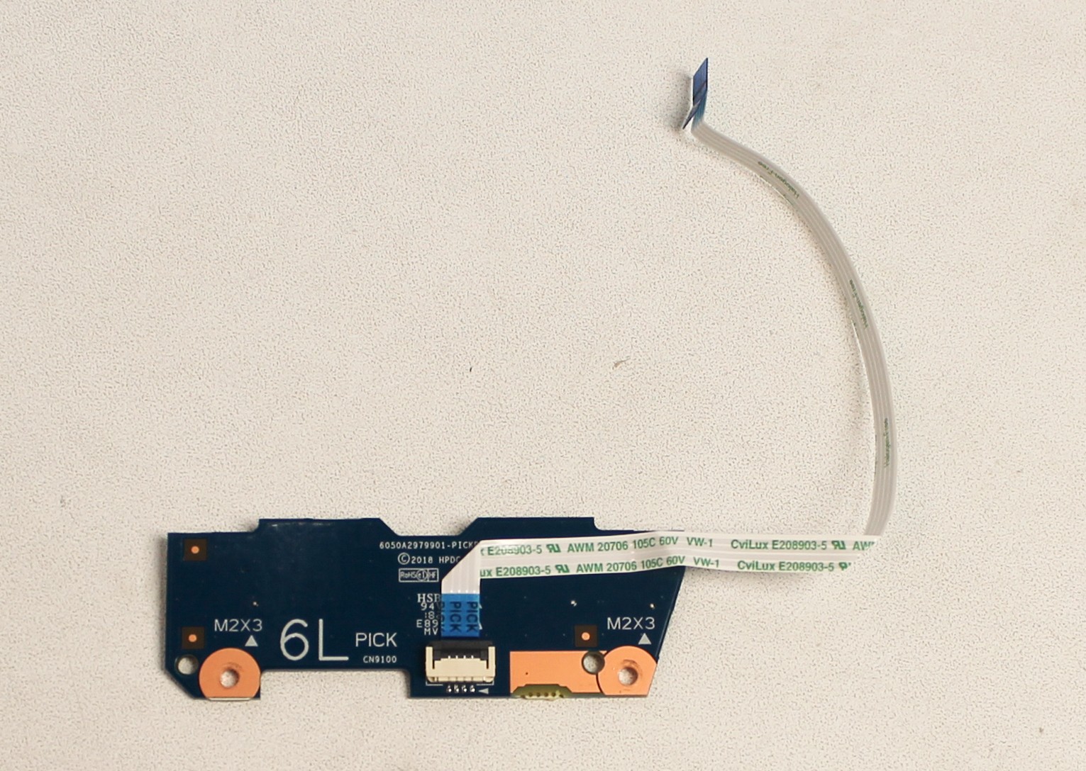 L22539-001 HP PICK/TOUCHPAD BUTTON BOARD W/CABLE 17-CA0010DS "GRADE A"