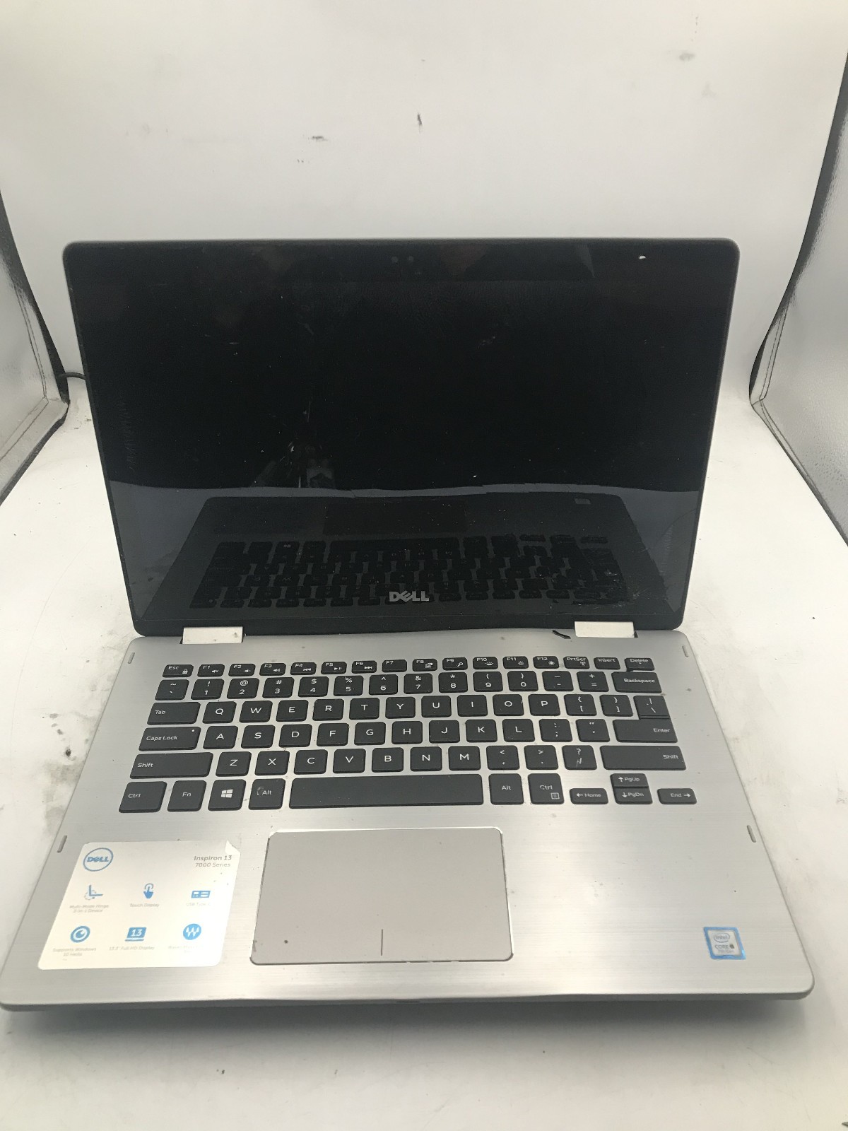 DELL INSPIRON 13 7368 - FOR PARTS/REPAIR - INTEL I5 7TH GEN - NO RAM - READ - BB