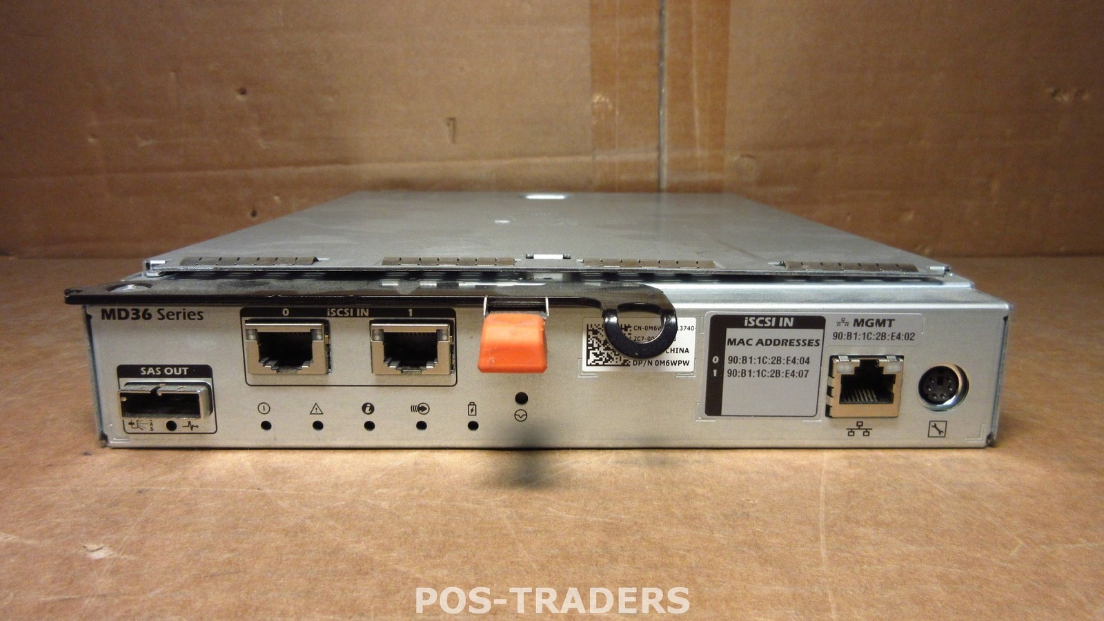 Dell M6WPW iSCSI Controller PowerVault MD3600i / MD3620i 10Gbps Controller