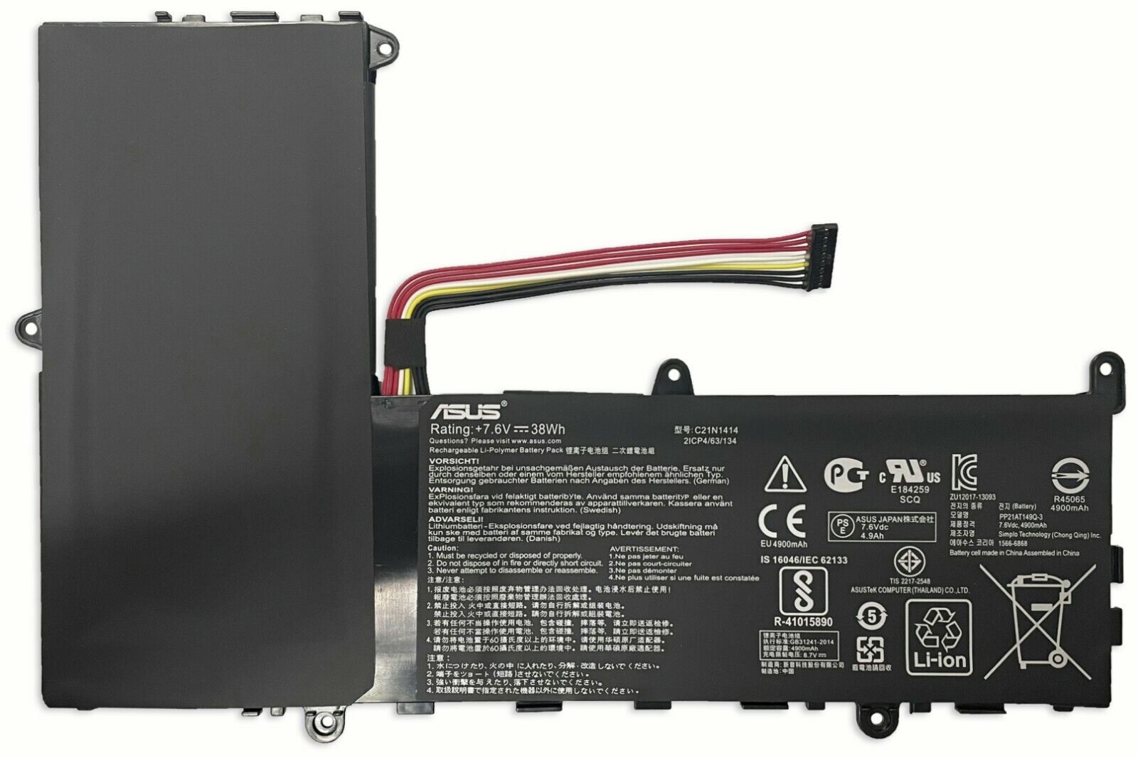 Genuine OEM Battery C21N1414 For Asus EeeBook X205T X205TA F205TA-1A R209TA New