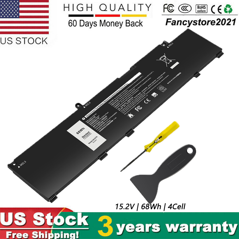 MV07R MVO7R Battery for Dell G3 15 3500 3590 G5 5500 5505 SE JJRRD W5W19 68Wh US