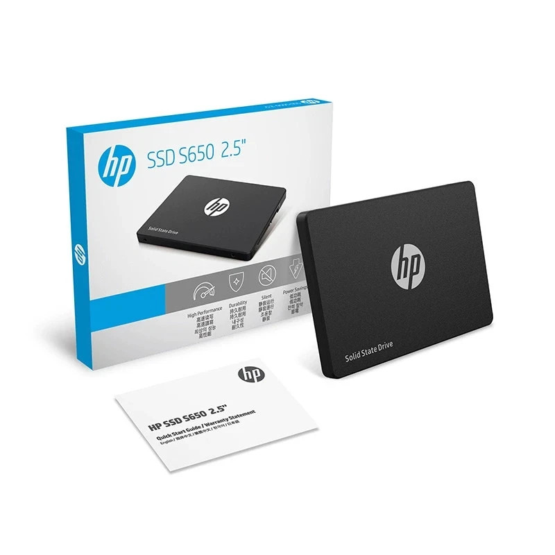 HP SSD S650 480GB 2.5in SATA III Internal SSD Silent Power Savings PC/Laptop