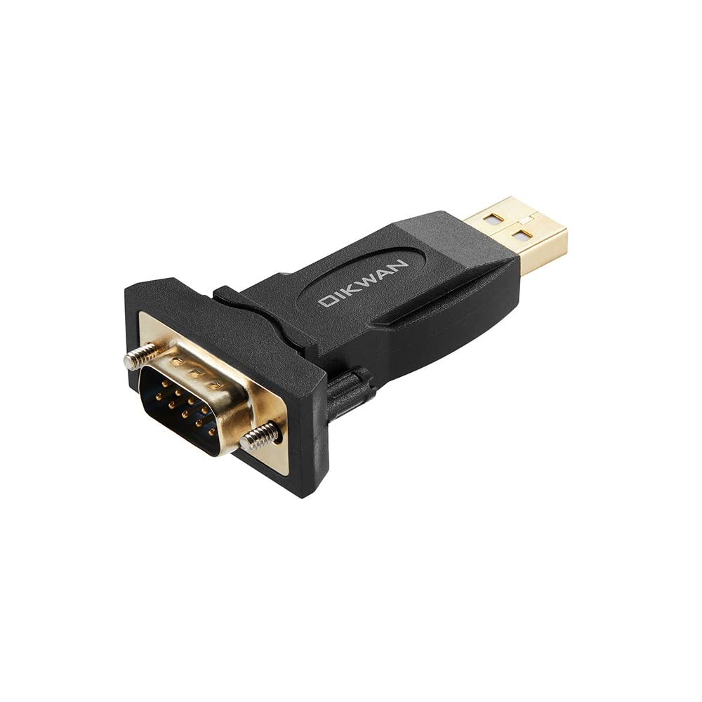 USB to RS232 Adapter with FTDI Chipset, USB to RS232 Male DB9 Serial Converte...