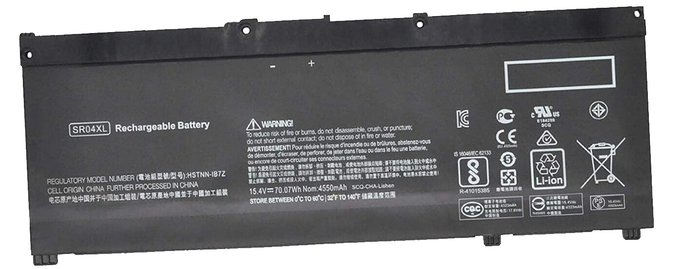 REPLACEMENT SR04XL 917724-855 BATTERY FOR HP OMEN 15-CE 15-DC SERIES 15.4V 70WH