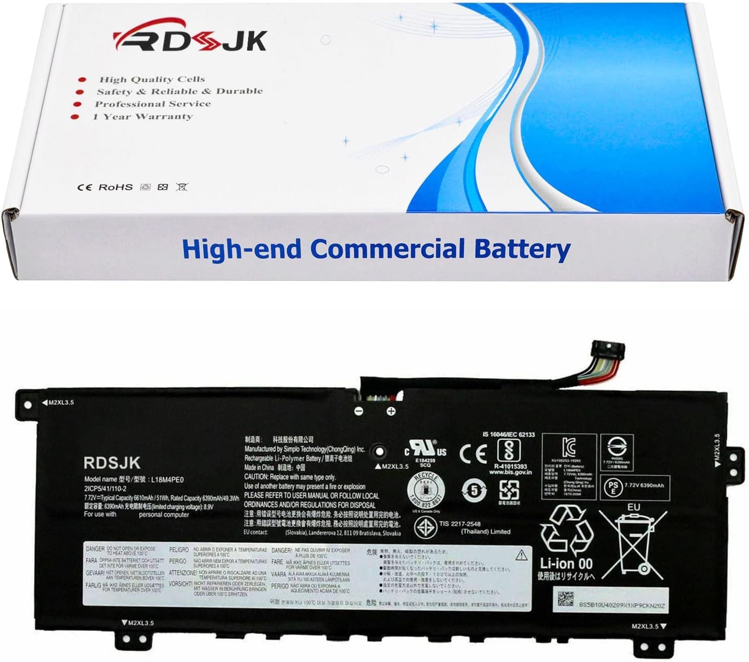 L18M4PE0 L18L4PE0 Laptop Battery for Lenovo Yoga C740 14 C740 14IML Series