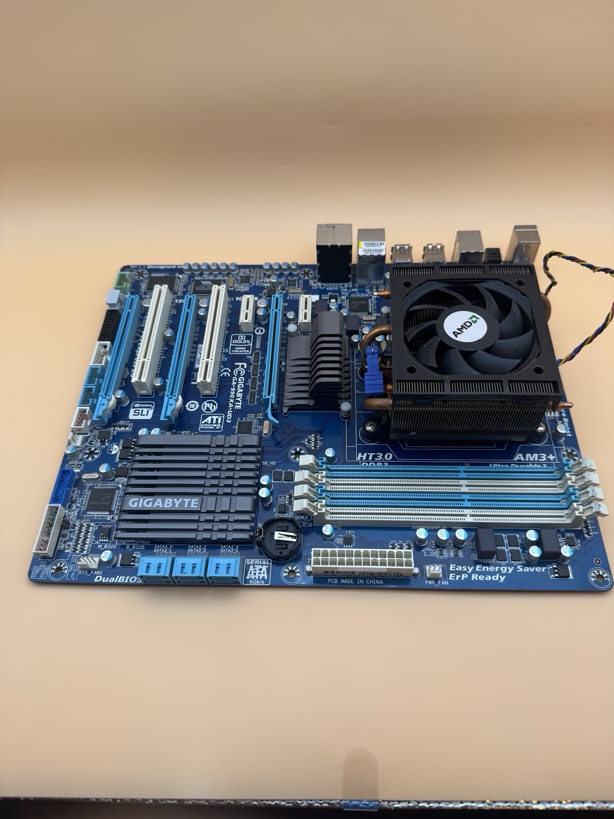 Gigabyte GA-990XA-UD3 AM3+ Motherboard + AMD FX-6100 6-Core CPU Cooler Tested
