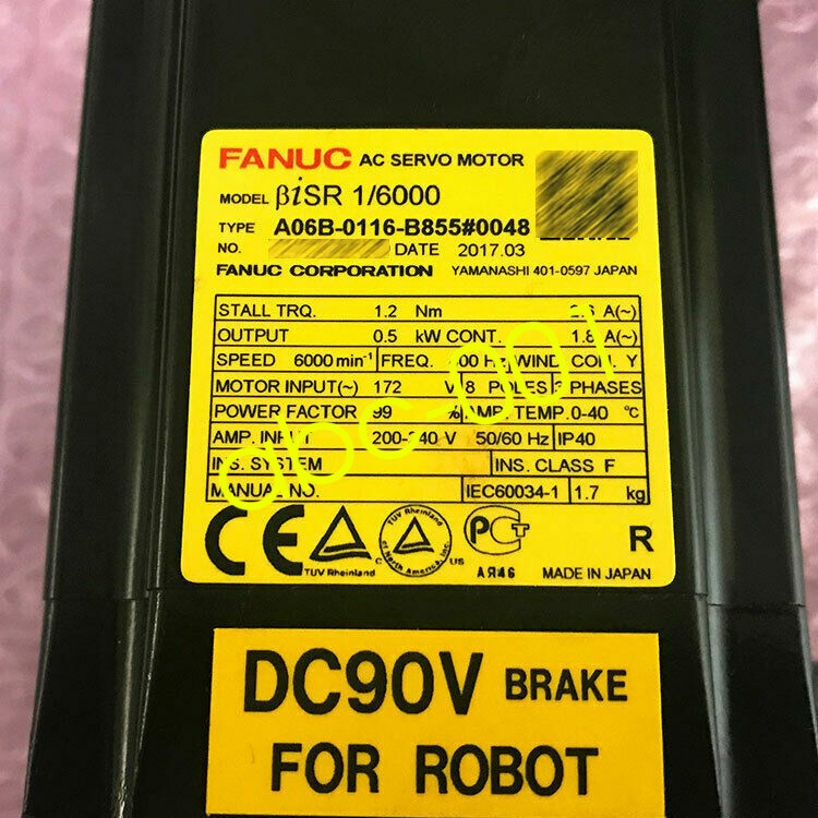 1PC FANUC Servo Motor A06B0116B855#0048 Expedited Shipping