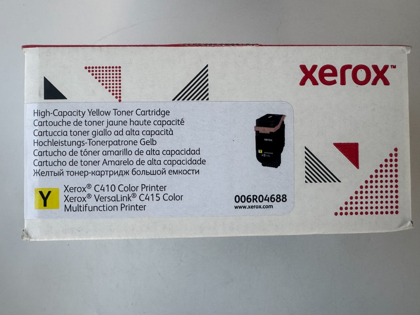 Genuine Xerox  High Capacity 006R04688 Yellow Toner C410 VersaLink C415 New SEAL