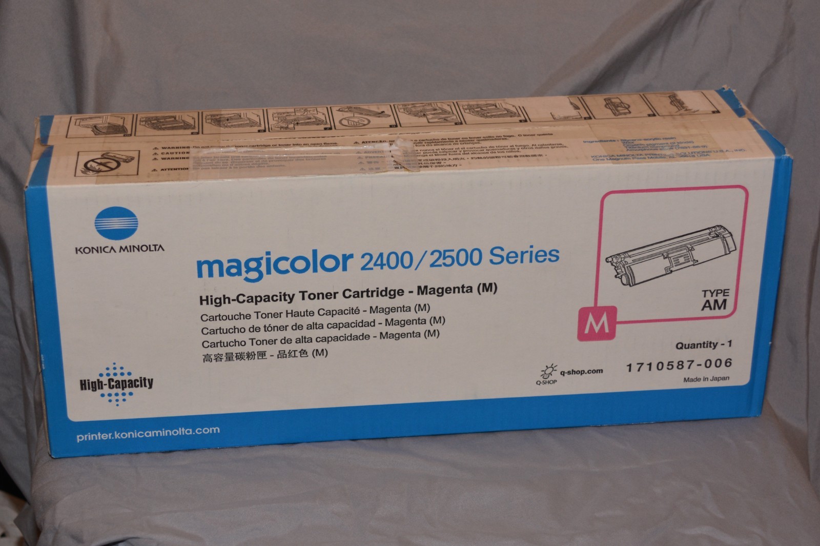 Konica Minolta 1710587006 High-capacity Yield Toner-Magenta Genuine 2400/2500