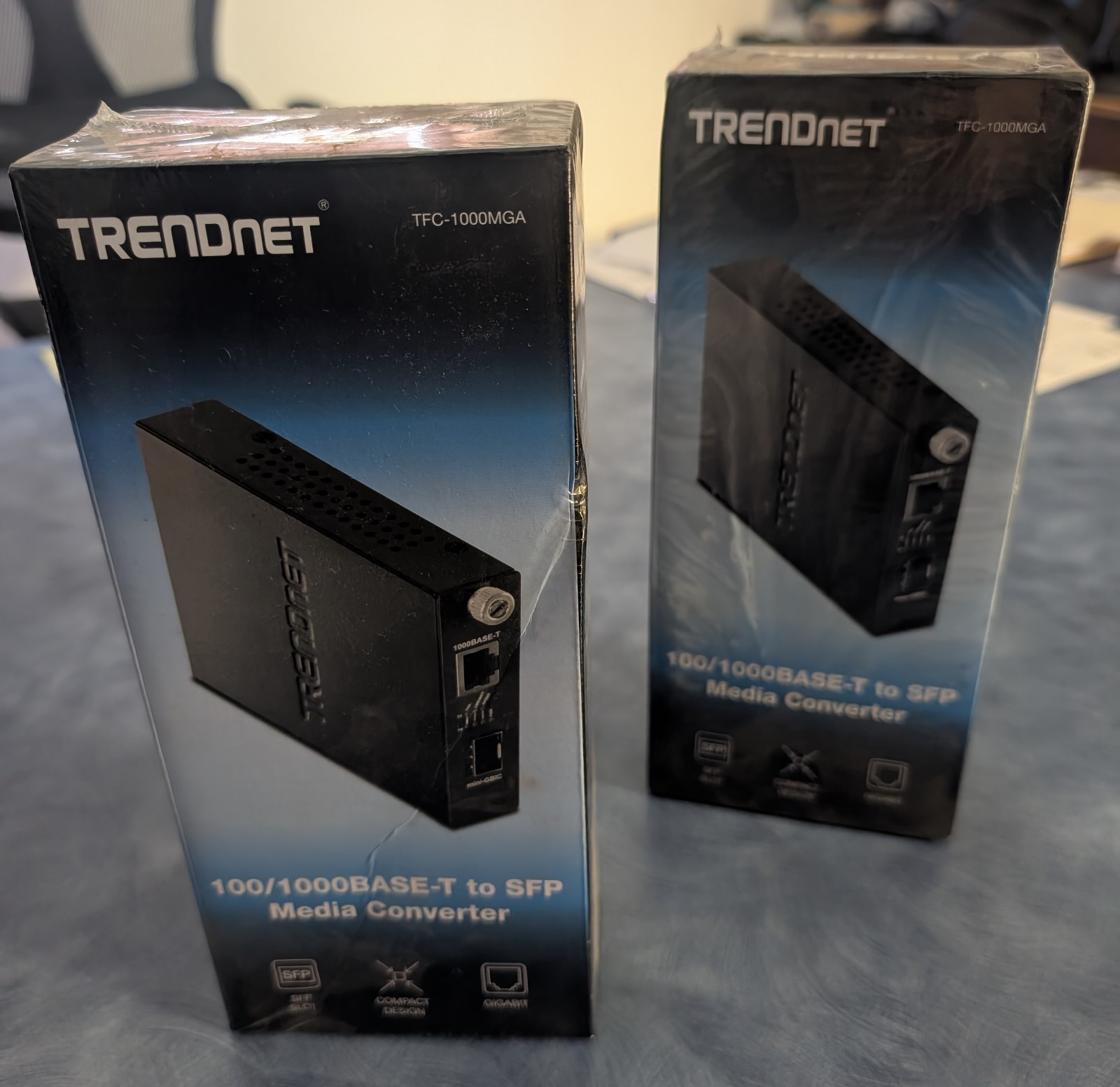 TRENDnet TFC-1000MGA (Version v2.0R) 1000BASE-T to SFP Fiber Media Converter