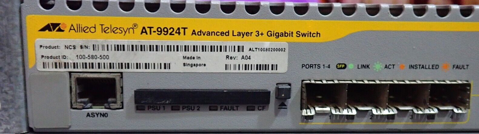 Allied Telesyn AT-9924T 24-Ports Gigabit Ethernet Switch AT-9924T-EMC-20