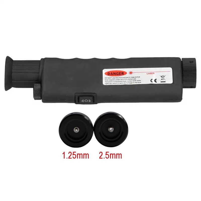 Mini 200X Handheld Fiber End Face Monocular Magnifier Fiber Optic Microscope