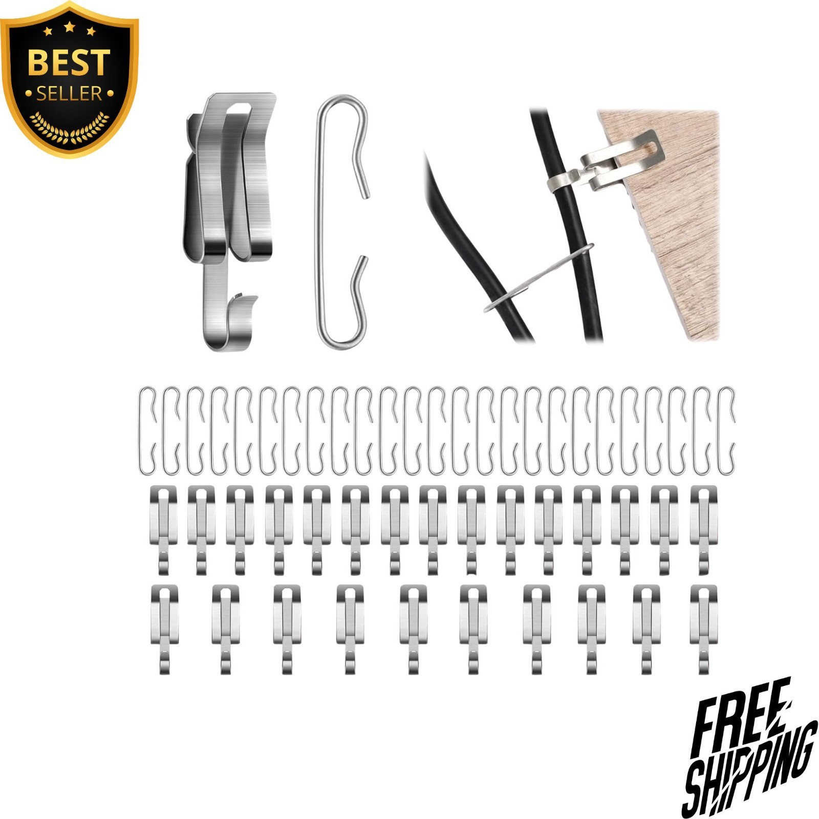 NEW 100 PCS Heat Cable Roof Clips and Spacers for Heat Tape Installation