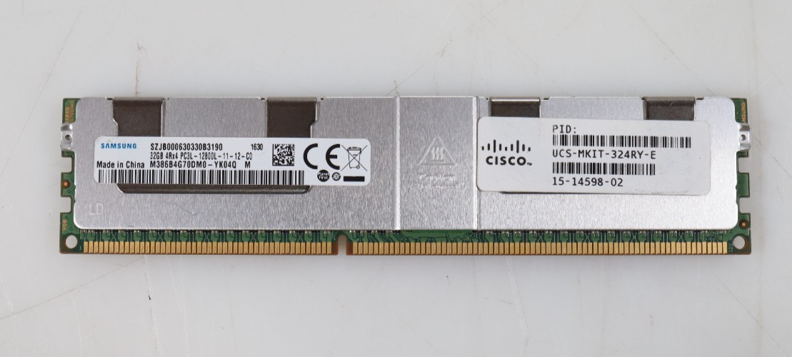 32GB Samsung M386B4G70DM0-YK04Q DDR3 1600MHz LRDIMM Server Memory