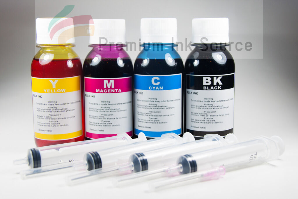 4x4oz UV Refill ink kit for HP 61 61XL ENVY 4500 e-All-in-One Printer