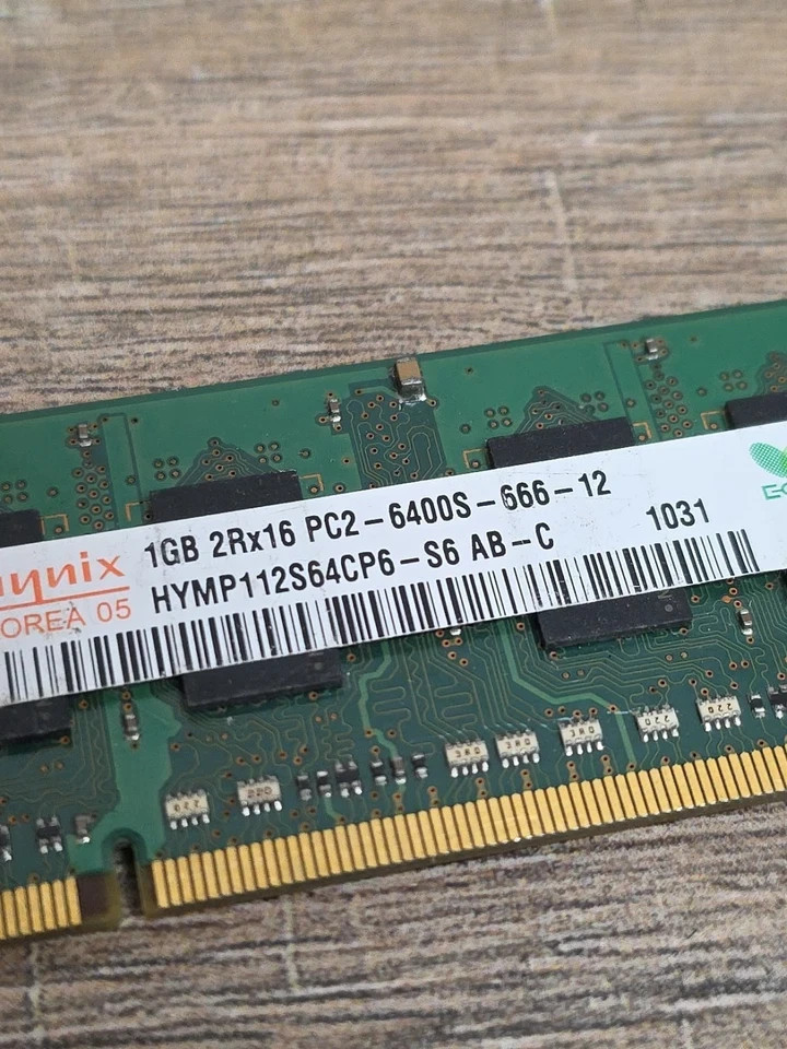 1GB 2RX16 PC2 6400S SKhynix laptop memory