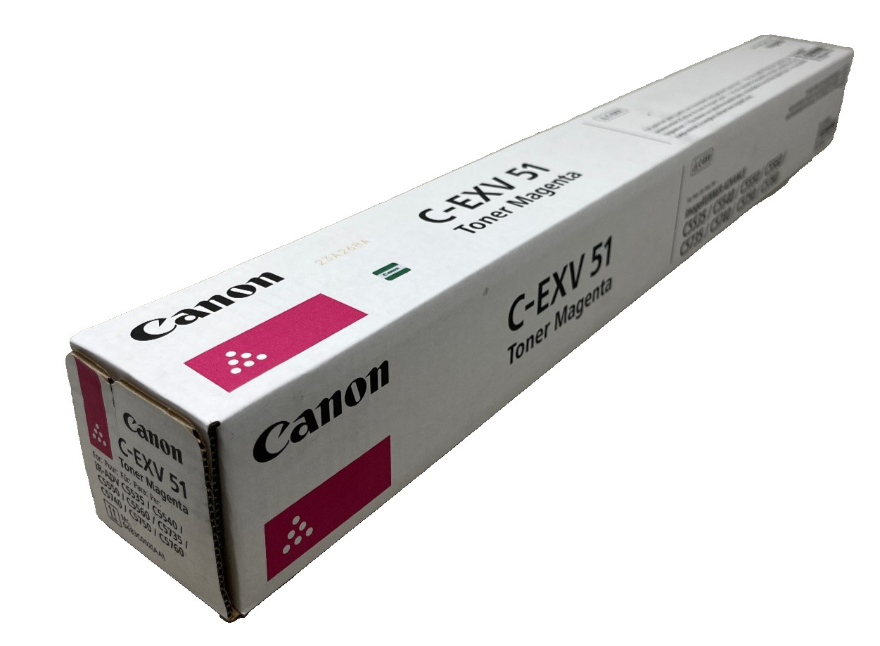 CANON C-EXV51 C-EXV51M 0483C002 GENUINE MAGENTA iR ADV C5535/C5550/C5560 A BOX