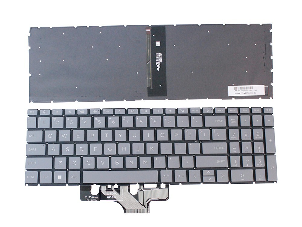 New for HP 15-fc0077od 15-fc0105cl 15-fc0010nr 15-fc0069nr Backlit Keyboard Gray