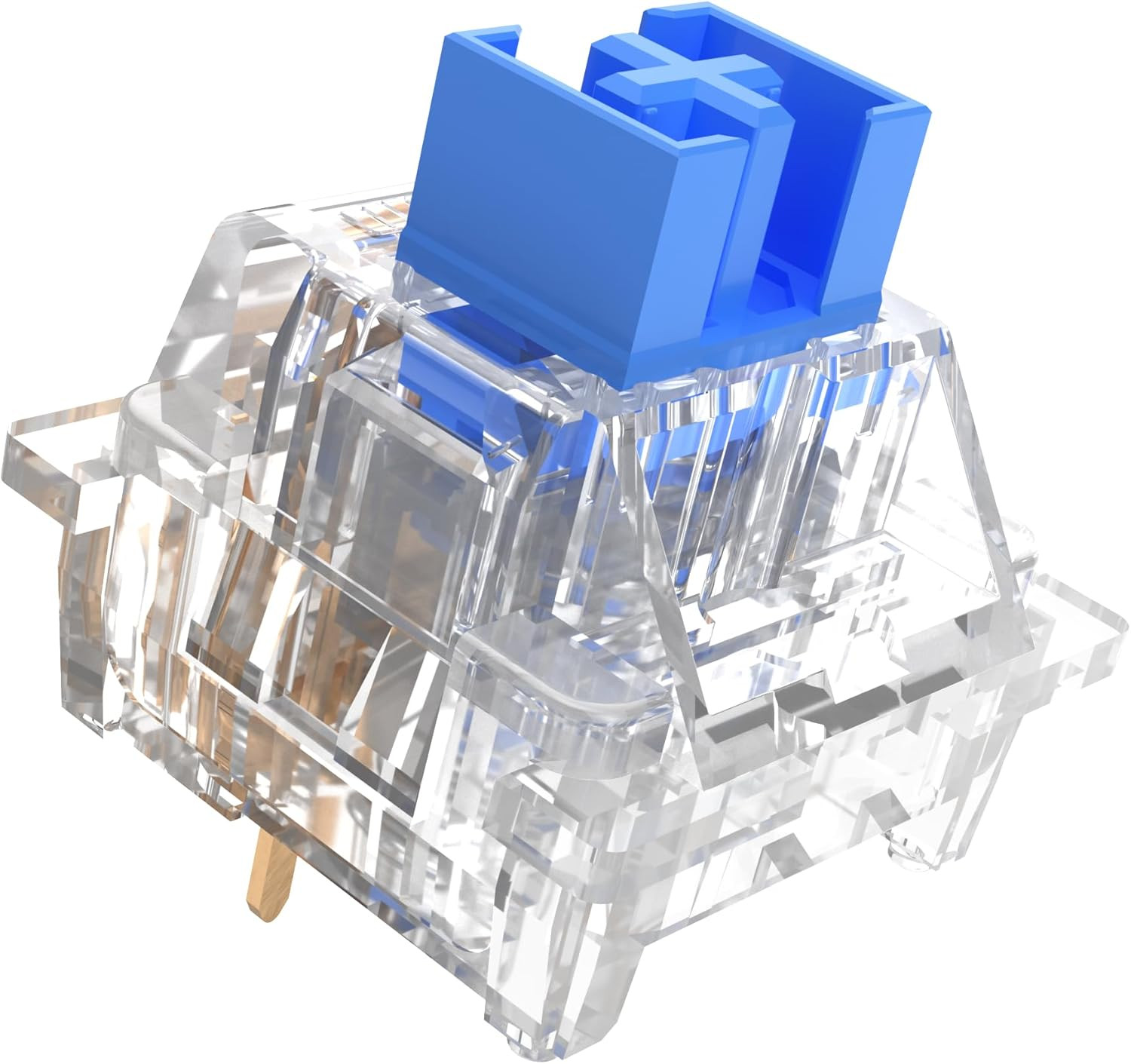 (Gaote) Crystal Blue Switches for MX Mechanical Gaming Keyboard,3-Pin 50Gf Click