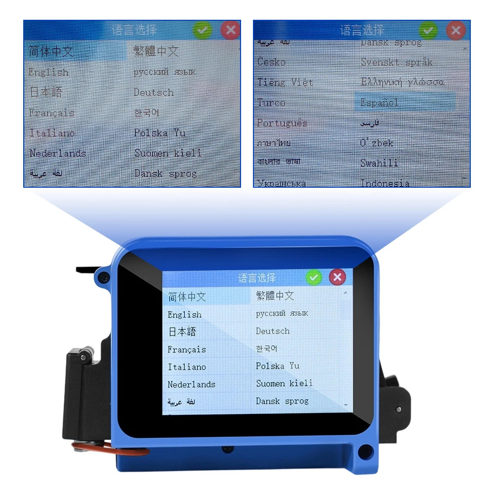 12.7mm Mini Handheld Inkjet Printer Prints Date Code and Expiry on Food Boxes