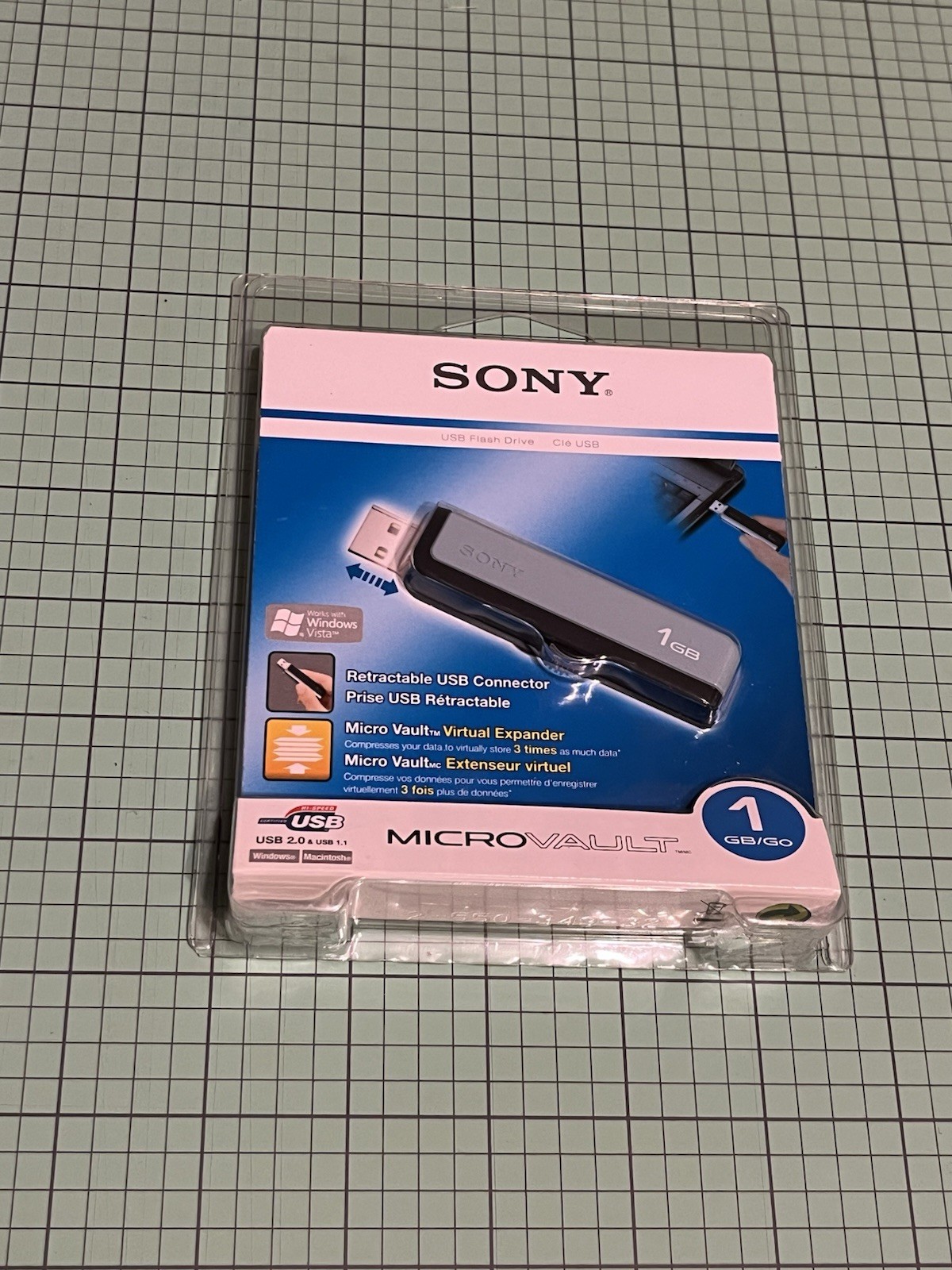 Sony Micro Vault Midi 1GB USB Flash Drive - USM1GJ - New Sealed