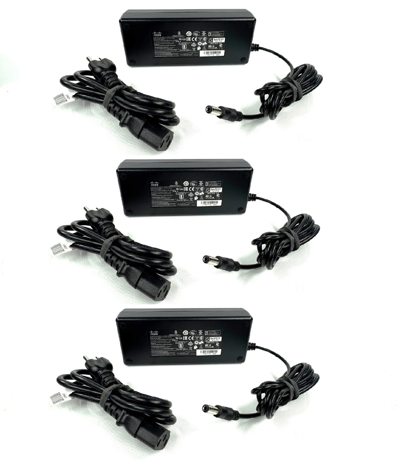 3pc 54V 1.85A Cisco MA-PWR-100WAC 640-76010 100W AC Adapter for Meraki MX68 MX75