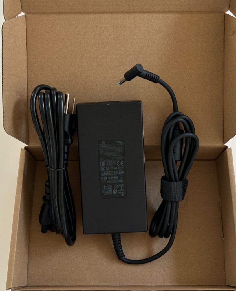 Genuine HP 120W Blue Tip 710415-001 AC Adapter Charger L41856-001 19.5V 6.15A US