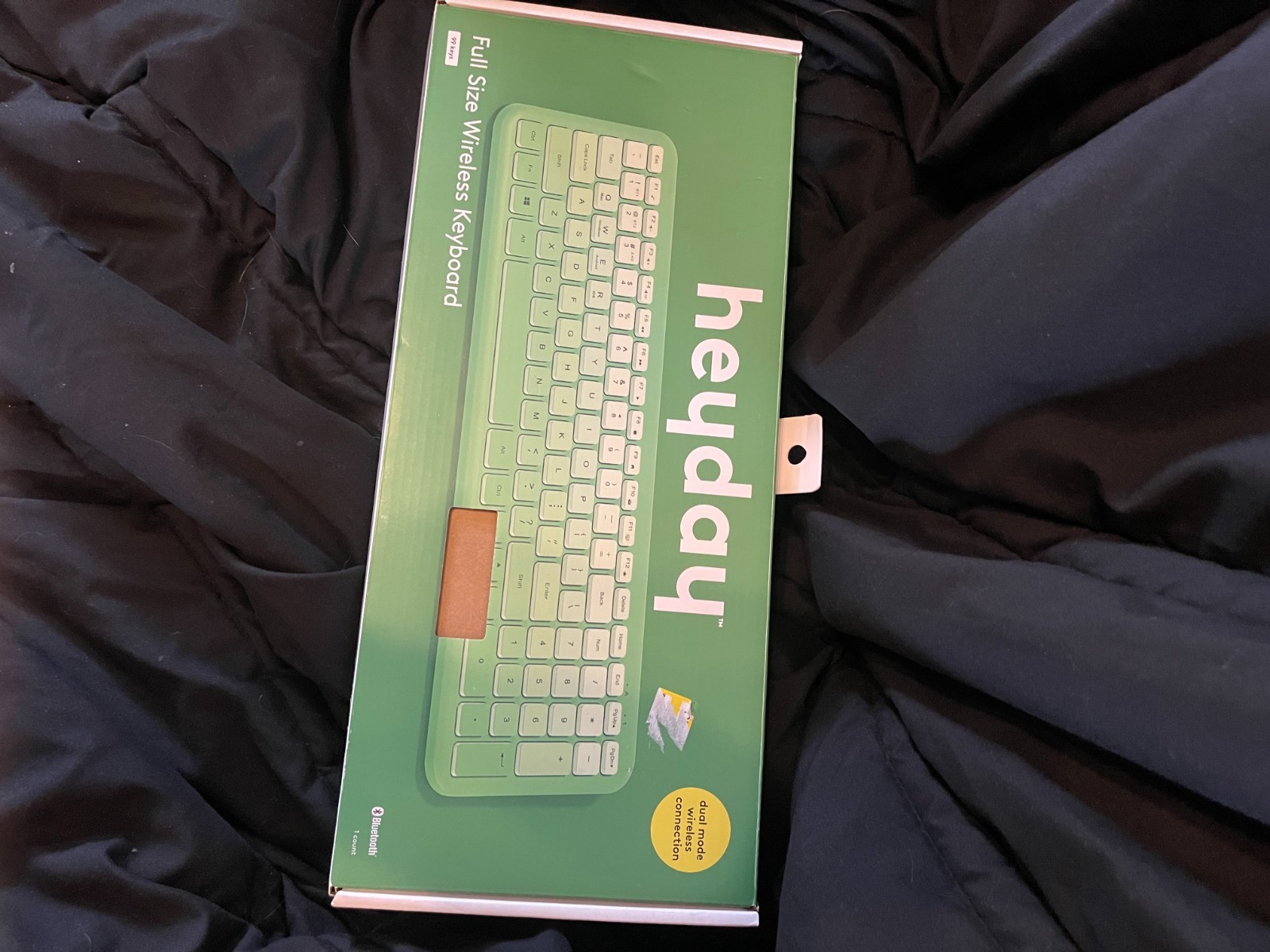 HEYDAY Full Size Wireless Keyboard Green Round Keycaps QWERTY English 105