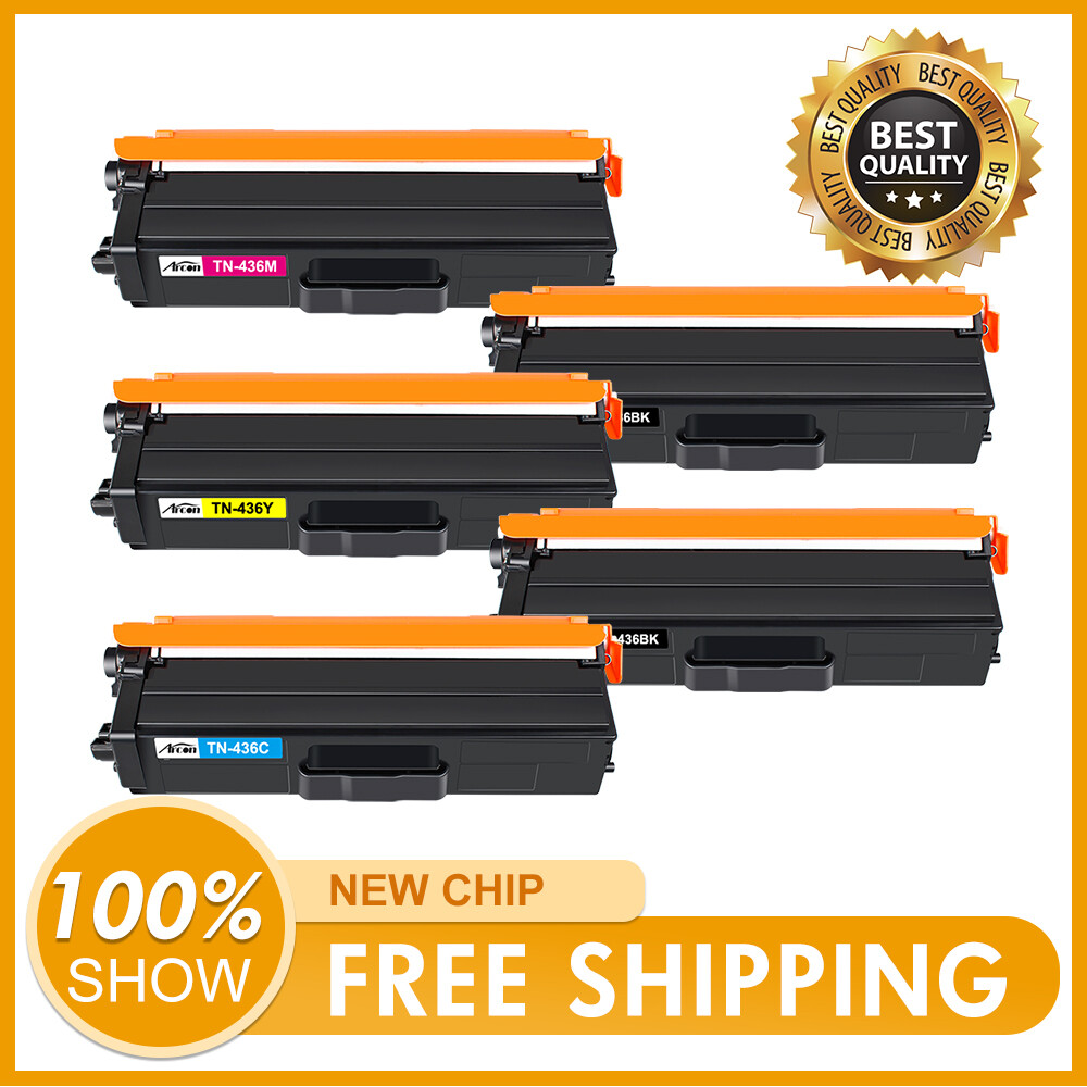 5PK TN-436 Toner Compatible for Brother TN-433 HL-L9310CDW L8610CDW MFC-L9570CDW