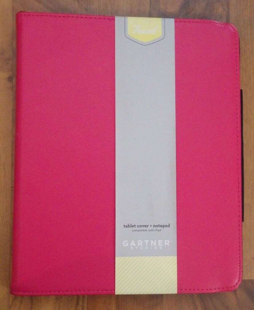 Gartner Studios Travel Hot Pink Tablet Cover + Notepad NEW OS