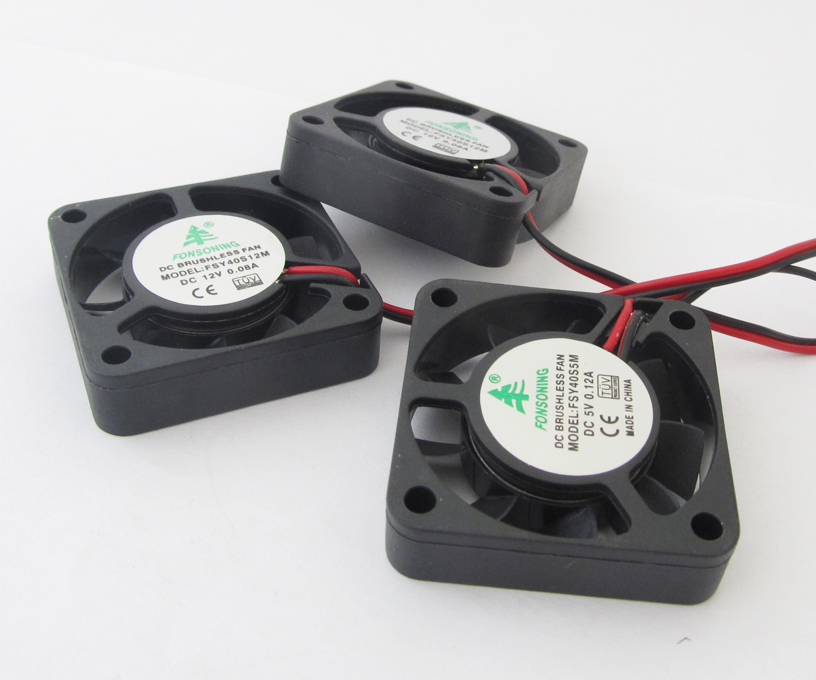 5pcs Brushless DC Cooling Fan 40x40x10mm 4010 9 blades 5V 0.12A 2pin Connector