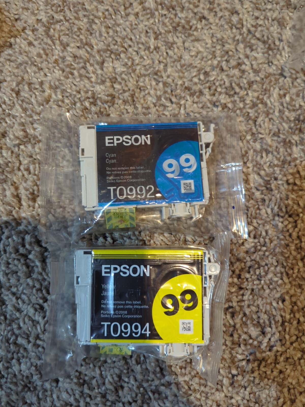 Epson 99 Claria Ink - Yellow & Cyan