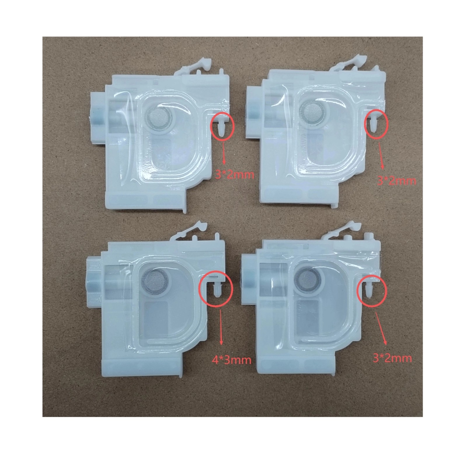 4pcs Ink Damper 4*3mm/3*2mm Fits for EPSON L4160 L4159 L4158 L4170 L4169 L4163