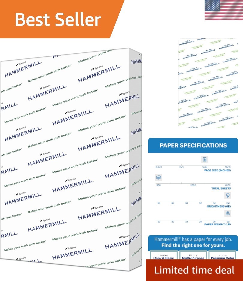32 lb Color Copy Paper 12x18 - 500 Sheets, 100 Bright, Eco-friendly