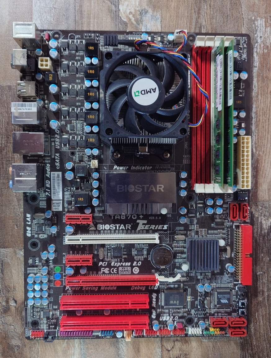 Biostar TA870-Plus + Athlon II x3 + 4GB DDR3 Combo