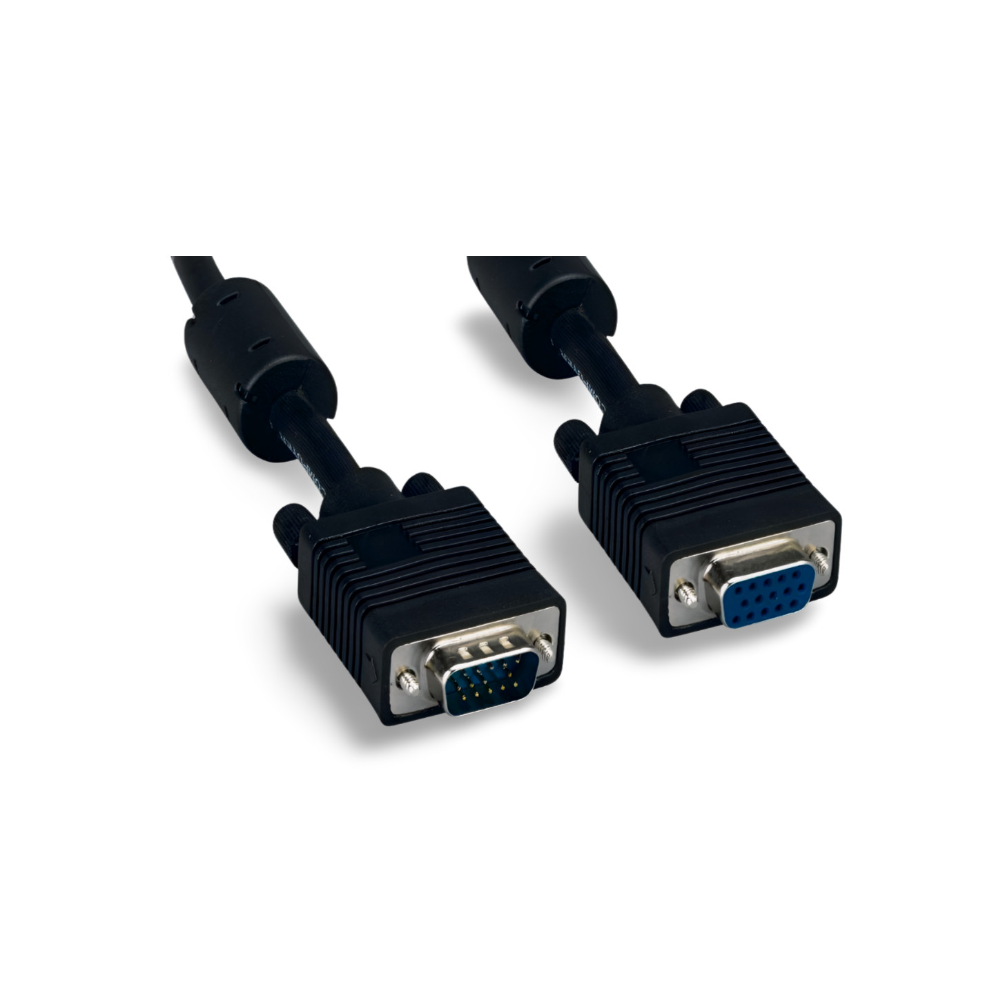 25ft SVGA Cable Monitor UL2919 HD15 Extension Male to Female - Black