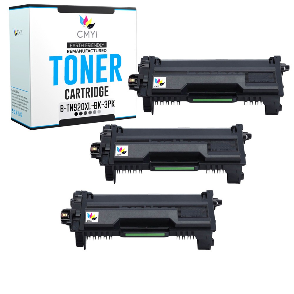 3-Pack Compatible CMYi TN-920XL Toner Cartridge fits Brother HL-L6217DW L6210DWT