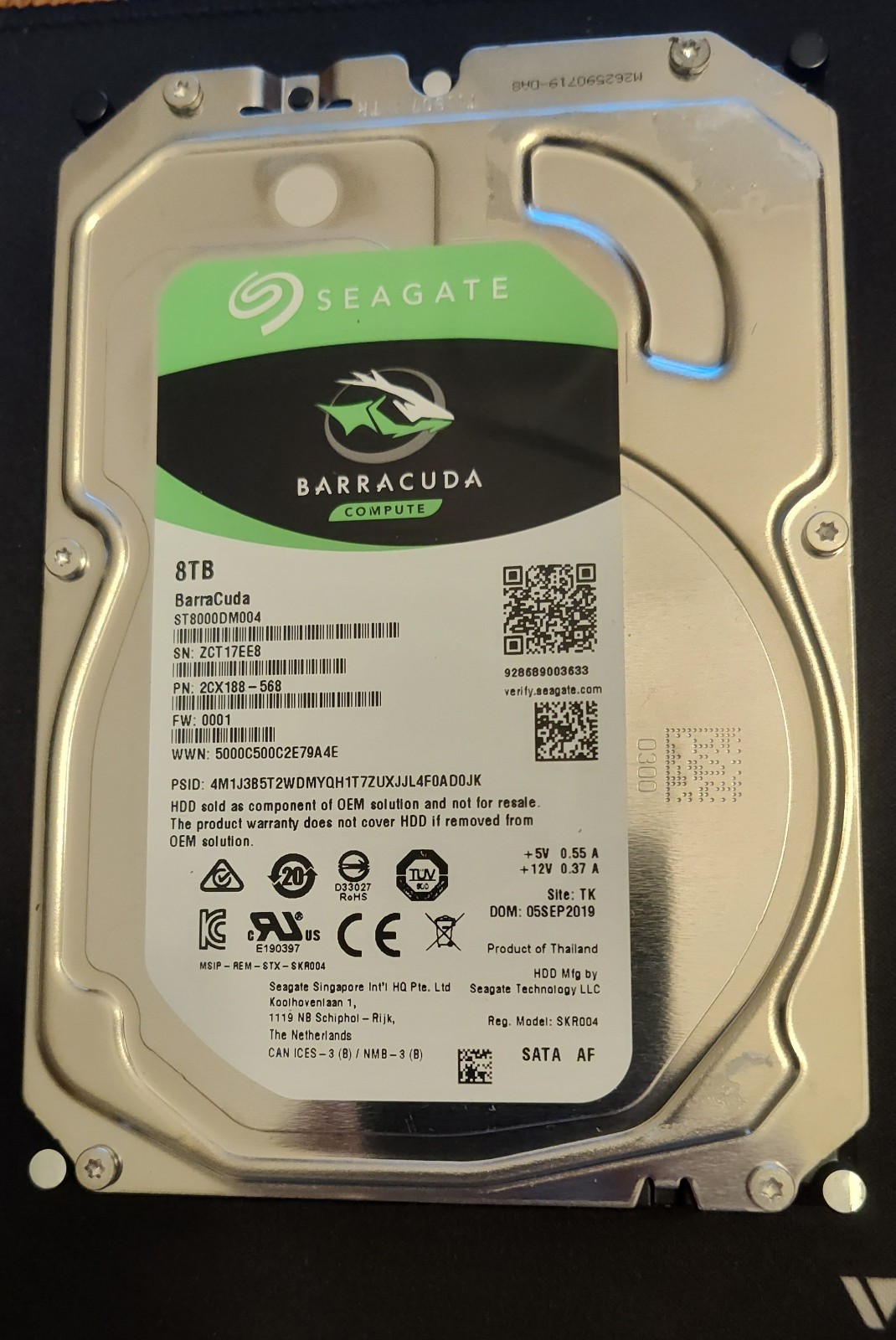 Seagate BarraCuda (7200RPM, 3.5-inch, 256MB Cache) 8TB Internal ST8000DM0004 #2