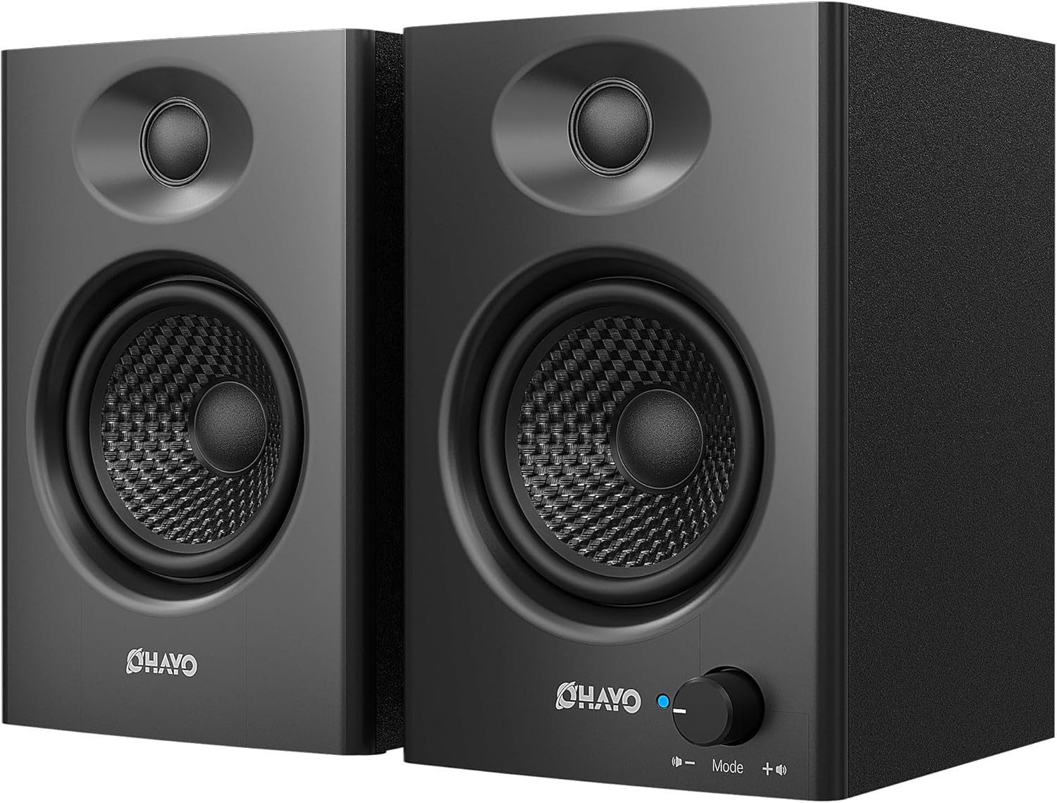 Altavoces PC 60W Bluetooth 5.3 Estereo Gaming Musica 2.0 USB AUX RCA Negro Par