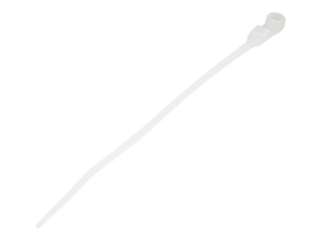 StarTech 4"(10cm) Cable Ties, 1/16"(2mm) Wide, TAA, 100 Pack (CBMZTS10N4)